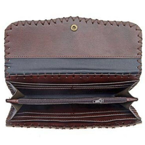 Cheetah Print Saguaro Cactus Wallet Set Cardholder ID Credit Card Coin Purse - Picture 8 of 12